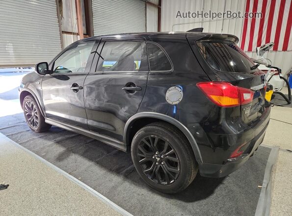 JA4AP3AU0KU014277 2019 MITSUBISHI OUTLANDER Black Trasero izquierdo