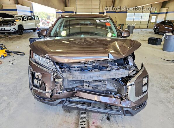 JA4AP3AU0LU003605 2020 MITSUBISHI OUTLANDER Brown Вид спереду