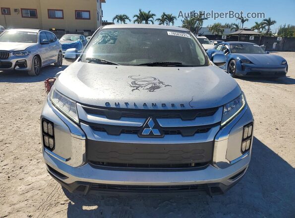 JA4AP3AU0LU005967 2020 MITSUBISHI OUTLANDER Silver Vista frontal