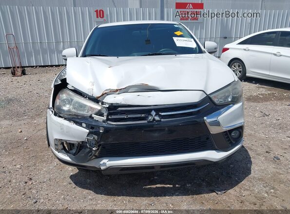 JA4AP3AU1JZ010448 2018 MITSUBISHI OUTLANDER SPORT White Դիմացի տեսք