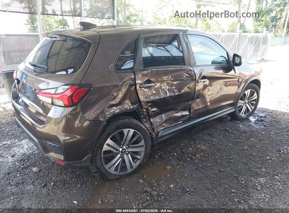 JA4AP3AU1LU003807 2020 MITSUBISHI OUTLANDER SPORT Brown Задня права чверть