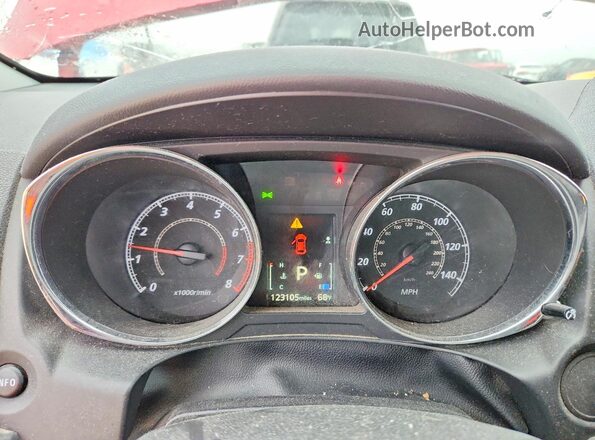 JA4AP3AU1LU014967 2020 MITSUBISHI OUTLANDER Red Widok zestawu wskaźników