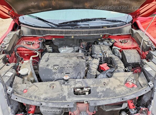 JA4AP3AU1LU014967 2020 MITSUBISHI OUTLANDER Red Widok komory silnika