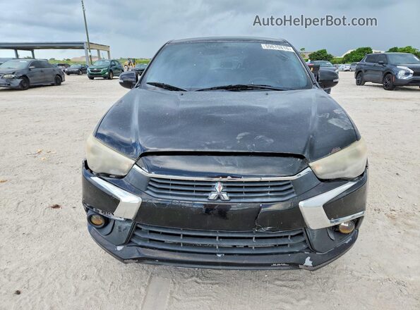JA4AP3AU2JU004185 2018 MITSUBISHI OUTLANDER Black Դիմացի տեսք