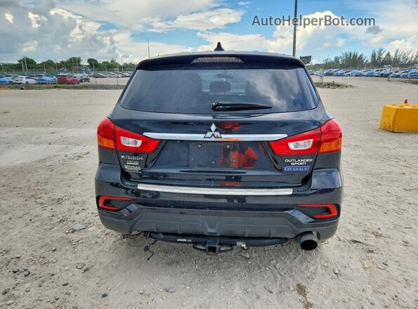 JA4AP3AU2JU004185 2018 MITSUBISHI OUTLANDER Black Հետևի տեսք