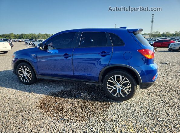 JA4AP3AU2JZ026397 2018 MITSUBISHI OUTLANDER Blue Հետևի ձախ