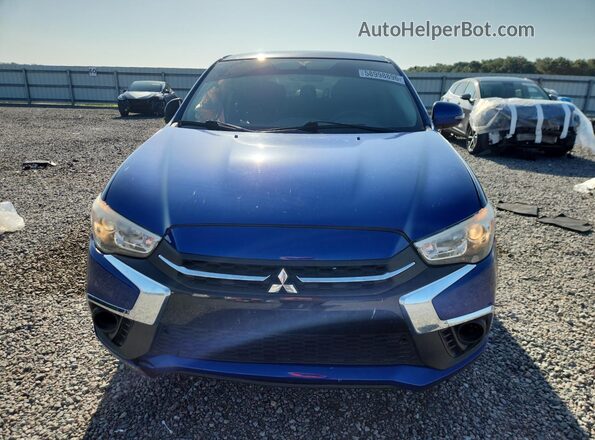 JA4AP3AU2JZ026397 2018 MITSUBISHI OUTLANDER Blue Դիմացի տեսք