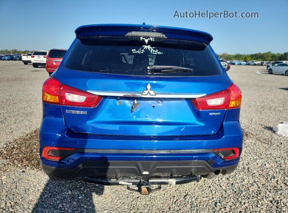 JA4AP3AU2JZ026397 2018 MITSUBISHI OUTLANDER Blue Հետևի տեսք