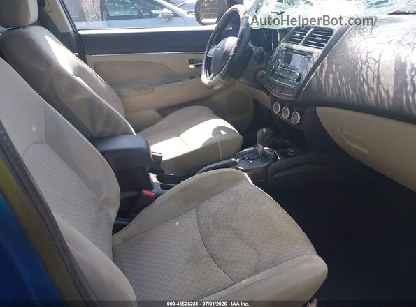 JA4AP3AU3HZ010249 2017 MITSUBISHI OUTLANDER SPORT Blue წინა სალონის ხედი