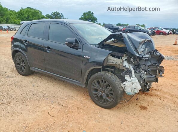 JA4AP3AU3KU016539 2019 MITSUBISHI OUTLANDER Черный Передняя правая четверть
