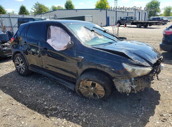JA4AP3AU4HZ005397 2017 MITSUBISHI OUTLANDER Черный Передняя правая четверть