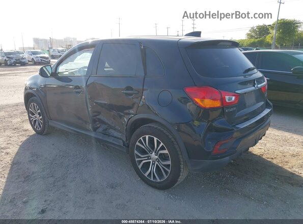 JA4AP3AU4JZ010377 2018 MITSUBISHI OUTLANDER SPORT Черный Задняя левая четверть