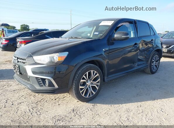 JA4AP3AU4JZ010377 2018 MITSUBISHI OUTLANDER SPORT Черный Передняя левая четверть