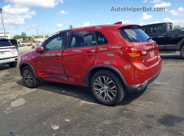 JA4AP3AU5HZ001634 2017 MITSUBISHI OUTLANDER Red Հետևի ձախ