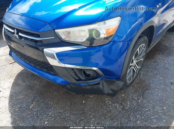 JA4AP3AU6KU005745 2019 MITSUBISHI OUTLANDER SPORT Blue Դիմացի տեսք