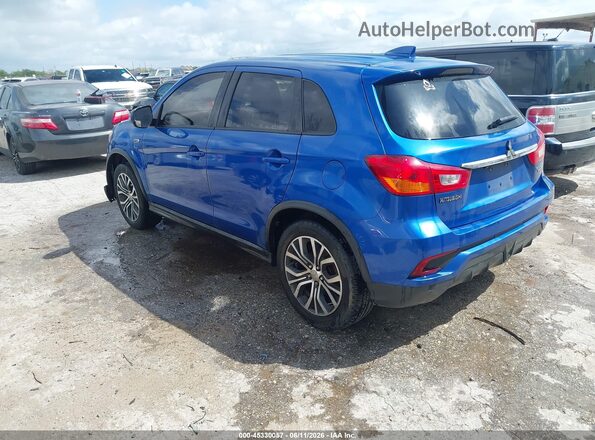 JA4AP3AU6KU005745 2019 MITSUBISHI OUTLANDER SPORT Blue Հետևի ձախ
