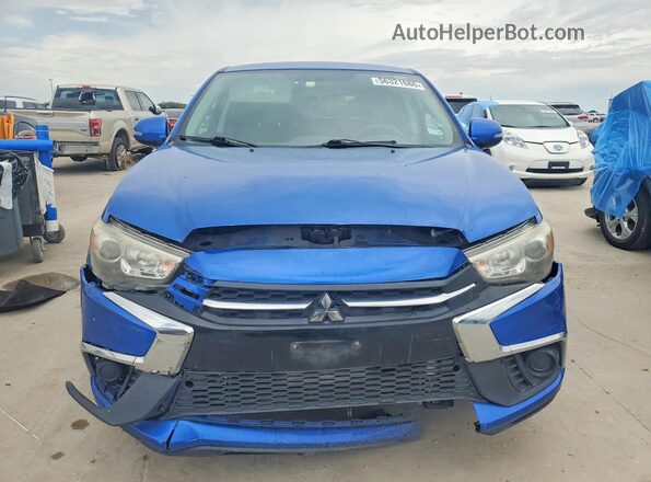 JA4AP3AU6KU032248 2019 MITSUBISHI OUTLANDER Blue Front view