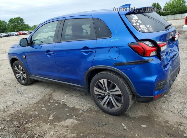 JA4AP3AU6LU004094 2020 MITSUBISHI OUTLANDER Blue Задня ліва чверть
