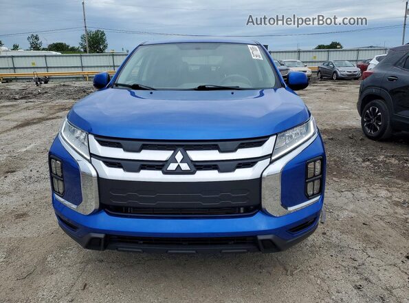 JA4AP3AU6LU004094 2020 MITSUBISHI OUTLANDER Blue Вид спереду