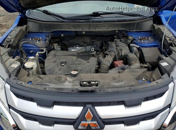 JA4AP3AU6LU004094 2020 MITSUBISHI OUTLANDER Blue Вид підкапотного простору