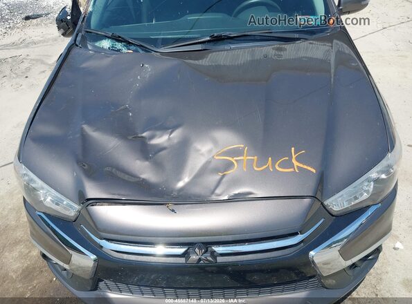 JA4AP3AU7JU016722 2018 MITSUBISHI OUTLANDER SPORT Gray Rear view