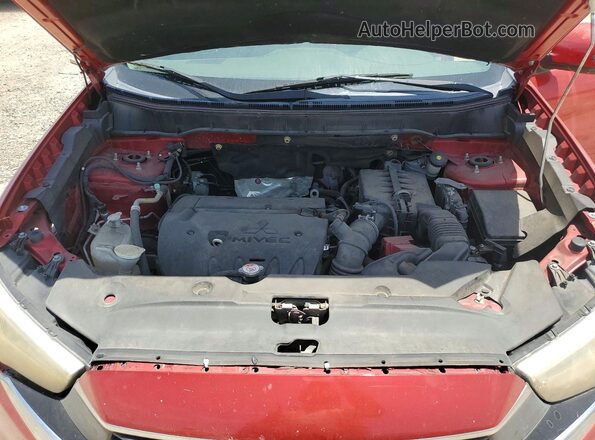 JA4AP3AUXGZ064226 2016 MITSUBISHI OUTLANDER Red Widok wnętrza z tyłu