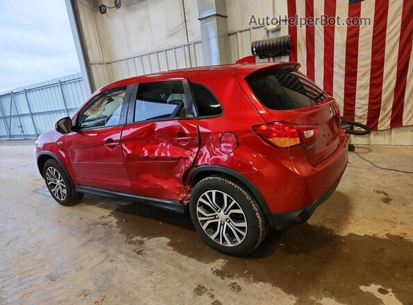 JA4AP3AUXHZ009017 2017 MITSUBISHI OUTLANDER Red Rear left