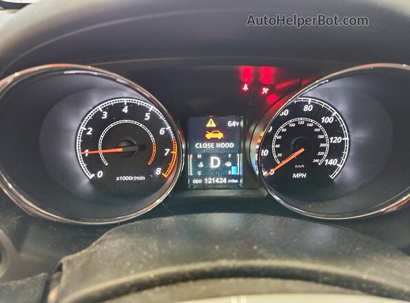 JA4AP3AUXHZ009017 2017 MITSUBISHI OUTLANDER Red Instrument cluster view