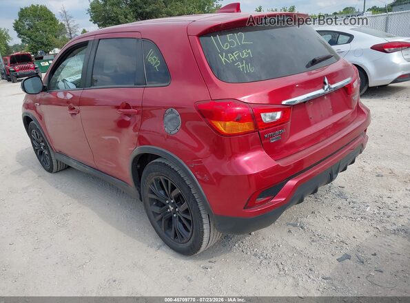 JA4AP3AUXJU011725 2018 MITSUBISHI OUTLANDER SPORT Red Rear left