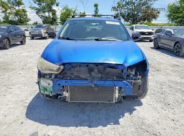JA4AP3AUXJU014303 2018 MITSUBISHI OUTLANDER Blue Front view