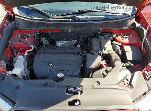 JA4AP3AW3JZ036132 2018 MITSUBISHI OUTLANDER Red Vista del compartimento del motor