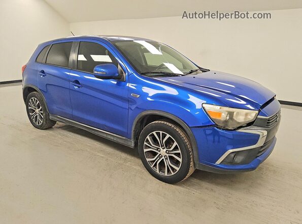 JA4AP3AW5GZ027117 2016 MITSUBISHI OUTLANDER Blue Delantero derecho