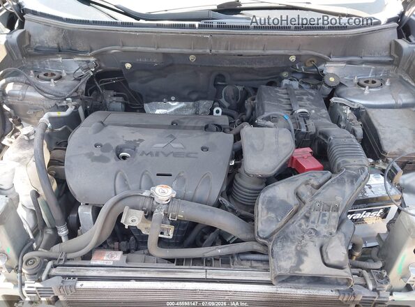 JA4AP3AW6JZ008129 2018 MITSUBISHI OUTLANDER SPORT Gray უკანა ხედი