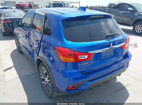 JA4AP3AW8JU026127 2018 MITSUBISHI OUTLANDER SPORT Blue Rear left