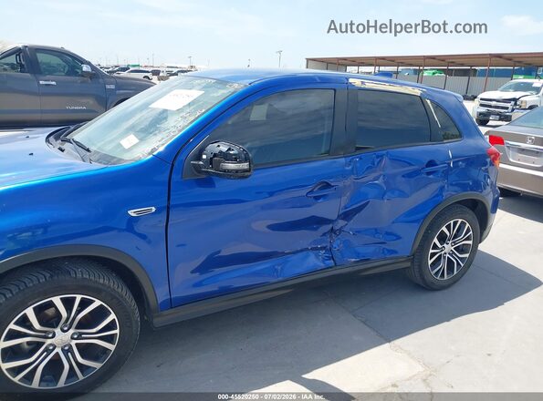 JA4AP3AW8JU026127 2018 MITSUBISHI OUTLANDER SPORT Blue Front view