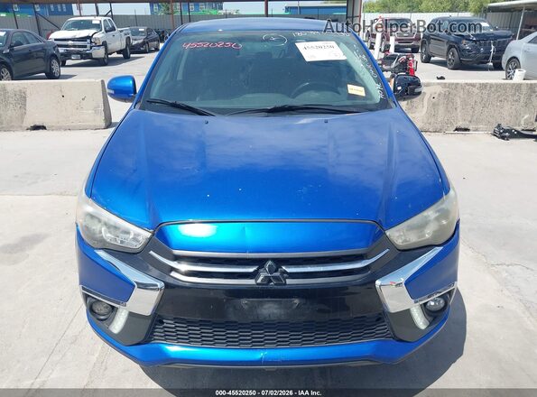 JA4AP3AW8JU026127 2018 MITSUBISHI OUTLANDER SPORT Blue Instrument cluster view