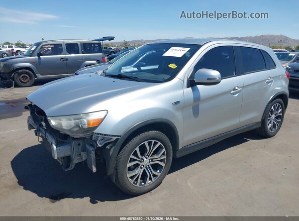 JA4AP3AW9JU026086 2018 MITSUBISHI OUTLANDER SPORT Silver Передня ліва чверть