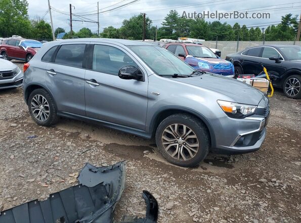 JA4AP3AWXHZ030063 2017 MITSUBISHI OUTLANDER Серебряный Передняя правая четверть