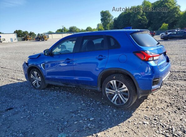 JA4AP4AU0LU008082 2020 MITSUBISHI OUTLANDER Blue Trasero izquierdo