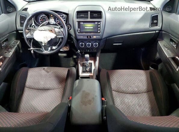 JA4AP4AU3KU021505 2019 MITSUBISHI OUTLANDER Black Առջևի վահանակի տեսք
