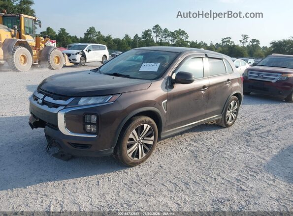 JA4AP4AU4LU014709 2020 MITSUBISHI OUTLANDER SPORT Коричневый Передняя левая четверть