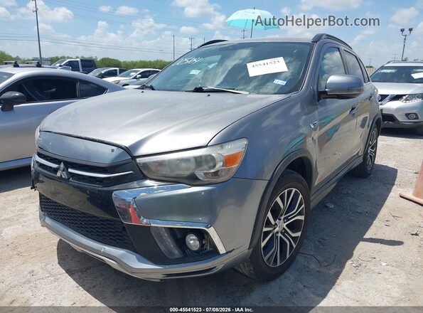 JA4AP4AW5JU025104 2018 MITSUBISHI OUTLANDER SPORT Silver Առջևի ձախ երեք քառորդ տեսարան