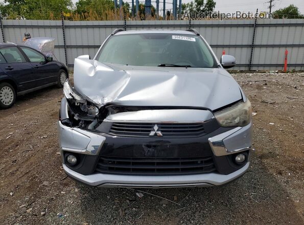 JA4AP4AWXGZ027619 2016 MITSUBISHI OUTLANDER Silver Widok z przodu