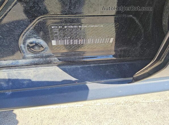 JA4APUAU0MU031248 2021 MITSUBISHI OUTLANDER Black VIN sticker view