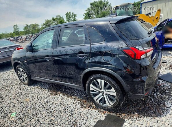 JA4APUAU2MU024124 2021 MITSUBISHI OUTLANDER Black უკანა მარცხენა
