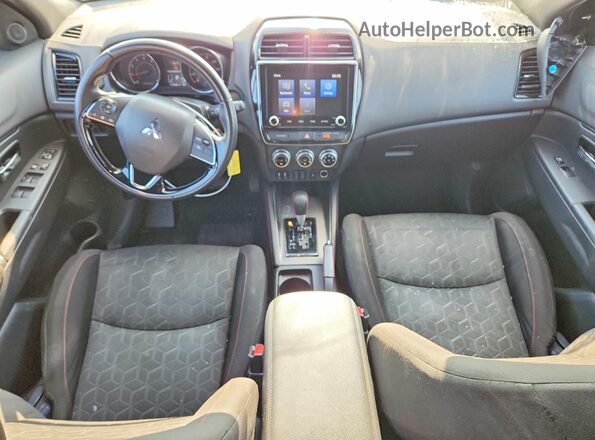 JA4APUAU6MU014762 2021 MITSUBISHI OUTLANDER Black წინა პანელის ხედი