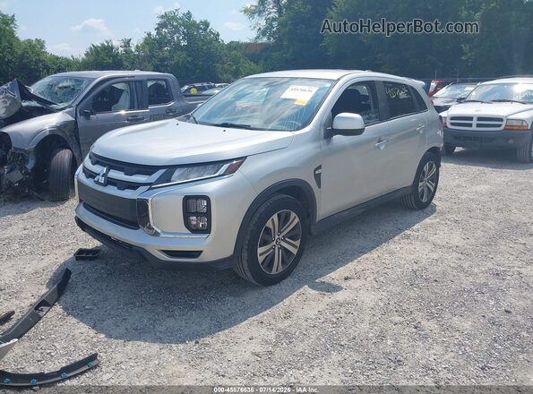JA4APUAU7MU016441 2021 MITSUBISHI OUTLANDER SPORT Silver Vista tres cuartos delantera izquierda