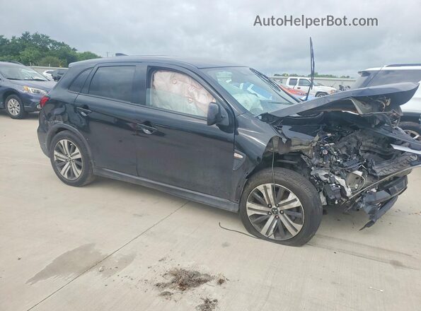 JA4APUAUXMU021732 2021 MITSUBISHI OUTLANDER Black Передня права чверть