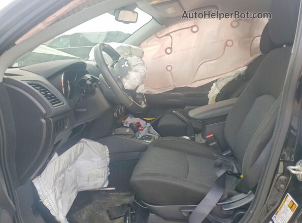 JA4APUAUXMU021732 2021 MITSUBISHI OUTLANDER Black Вид салону спереду