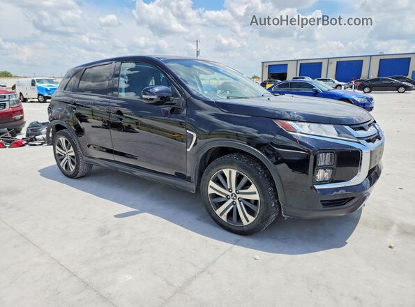 JA4APVAU0MU021776 2021 MITSUBISHI OUTLANDER Черный Передняя правая четверть